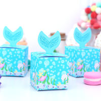 Favor Box For Kids Birthday Party 5pcs Donut Mermaid Farm Animal Swan Space Candy Gift Bags Jungle Safari Treat Box Baby Shower