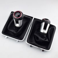 【DT】 hot  6 Speed Leather Car Manual Gear MT Shift Knob Gaitor Boot For Volkswagen VW Passat B6 DropShip Dropshipping