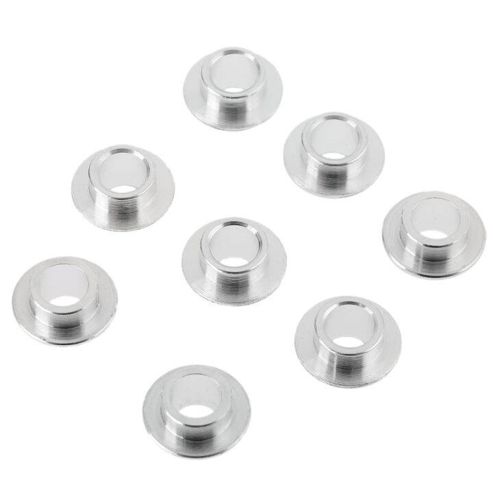 8Pcs Aluminium Inline Skate Bearing Spacers For Roller Skates Silver