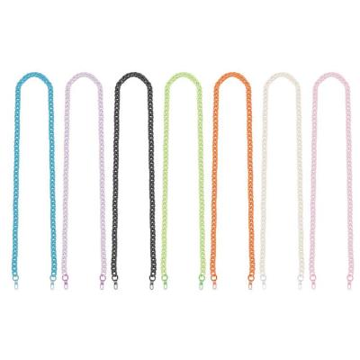 Phone Crossbody Strap Charm Chain Phone Case Strap 120CM Long Acrylic Solid Color DIY Chain for Pouches Ladies Packets Females Small Bags Phone Case Girls workable