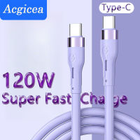 120W USB Jenis C Kabel Pengecas Caj Cepat untuk 14 Pro Max Samsung Xiaomi Redmi Nota 12 Pro Oneplus Jenis C untuk Jenis C