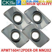 MM202 APMT 160412 PDER DR MM202คาร์ไบด์แทรกไหล่มิลลิ่งแทรกเครื่องมือ CNC Indexable เครื่องมือตัด