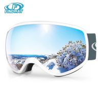 Findway Kids Ski Goggles Adjustable Anti-Fog UV Protection for 3-10 Years Old Boys Girls Skiing Snowboarding Sports