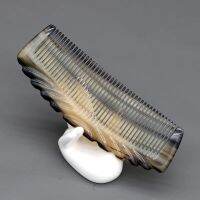 100% Handmade Sheep Horn Comb Anti-Static Brush Hair Massage Tooling