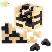 SS【ready stock】1 Box 54t Kongming  Lock Classical Wooden Puzzle Game Creative Luban Lock Leisure Toy