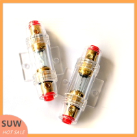 ? SUW Agu ตัวยึดฟิวส์เกจ8 AWG ในสาย60A เครื่องขยายเสียงรถยนต์