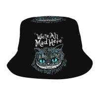 【CW】 Hip Hop Cheshire We Re All Mad Hats Packable Fishing Caps Headwear