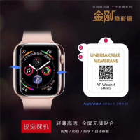 เหมาะสำหรับนาฬิกา Apple รุ่น7th ฟิล์มบางจอเต็มจอ Iwatch 38/42/40/44/49ฟิล์มแบบมองไม่เห็นเพชร Dingsheng