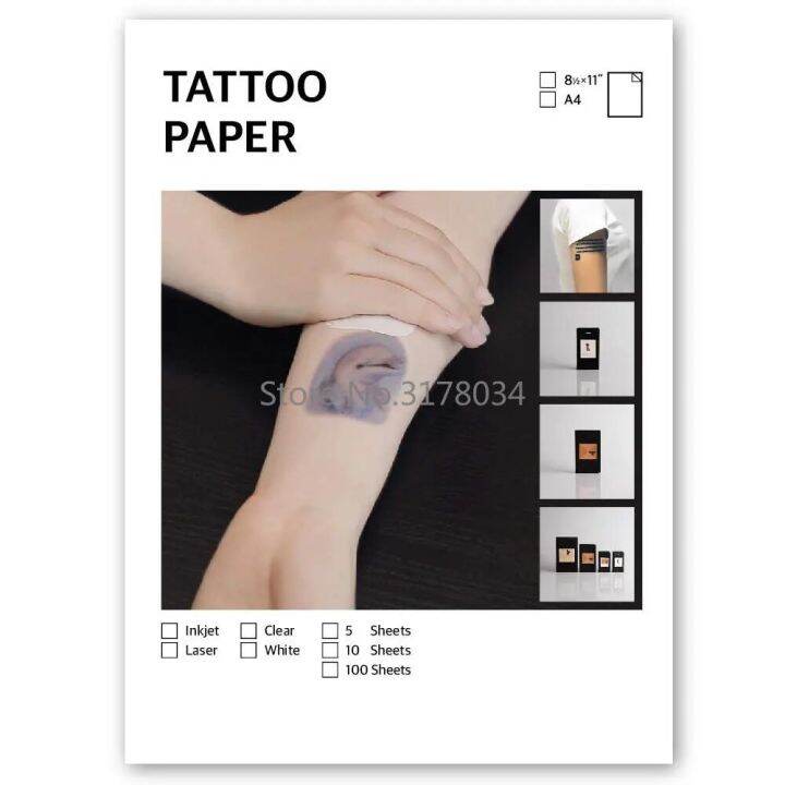 Printable Temporary Tattoo Paper LASER / Inkjet Printer DIY