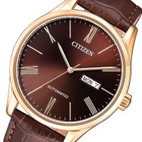 Citizen Automatic Mens Red burgundy Dial Goldfilled nh8363-14x