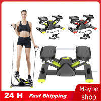 OneTwoFit สเต็ปเปอร์ V-shape stepper สเต็ปเปอร์ซ้ายและขวา พร้อมสายแรงต้าน เอว น่อง แบบสเต็ป เครื่องออกกำลังขา Mini