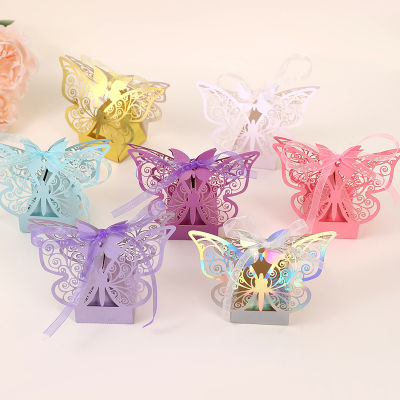 Candy Box Party Favors Wedding Favor Containers Laser Cut Gift Boxes Guest Birthday Decorations Wedding Decorations Box Laser Hollow Butterfly Gift Boxes Wedding Gift Boxes Laser Hollow Butterfly Boxes Party Favors Boxes