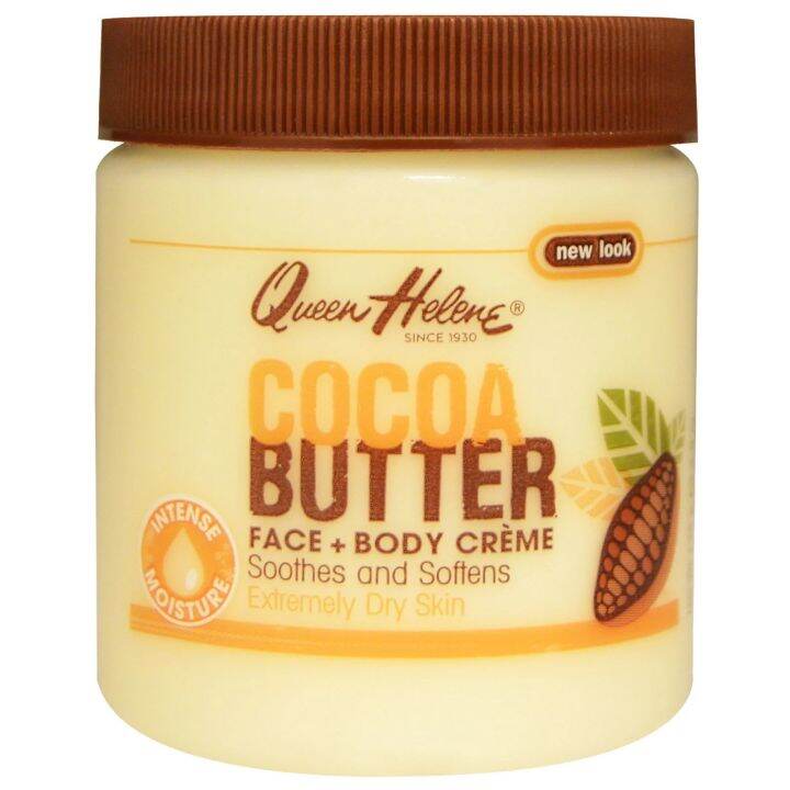 QUEEN HELENE COCOA BUTTER FACE + BODY CREME 136G INTENSE MOISTURE