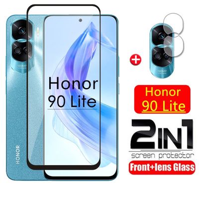 2in ฟิล์มกระจกเลนส์กล้องนิรภัยกันระเบิดสำหรับ Honor90Lite Honor 90 Lite 1กระจกเทมเปอร์ปกป้องหน้าจอสำหรับ Honor ฟิล์มป้องกัน