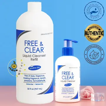 Vanicream FREE & CLEAR Liquid Cleanser for Sensitive Skin 237ml (Face/  Hands/ Body Wash) Free and Clear Liquid Cleanser