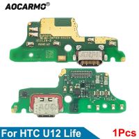 พอร์ตชาร์จ Aocarmo สําหรับ HTC U12 Life USB Charger Dock Port พร้อมขั้วต่อไมโครโฟน Flex Cable Replacement Part