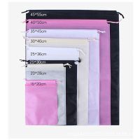 【DT】 hot  50pcs Pink Non-woven Drawstring Bag Clothing And Shoes Dust-proof Heat-sealing Non-woven Bag Environmental Drawstring Bag