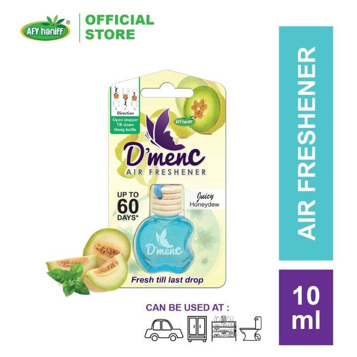 Honeydew Scent D'MENC® Air Freshener 10ml Pewangi Kereta Gantung