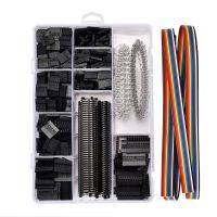 Dupont Connector 2.54mm Cable Jumper Wire Pin Header Housing Kit Male Crimp Pins+Female Pin Terminal Connector Electric Cable