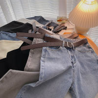 ZHISILAO Straight Jeans Women with Belt Vintage Basic Blue Ankle-length Denim Pants Boyfriend Gray Jeans Korean 2021