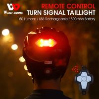 WEST BIKING Motorcycle Helmet Light Bicycle Rear Red Safety Light Helmet Light for Night Riding with USB Chargeable Cable