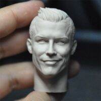 16 Scale Cristiano ronaldo dos Santos Aveiro unpainted HEAD SMILE Version สำหรับ12 diy figures