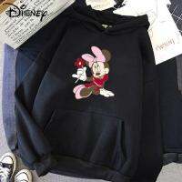 Autumn Winter Disney Mickey Hoodies Women Cartoons Hooded Sweatshirts Couple Pullover Kawaii Harajuku Casual Clothes Unisex Tops Size Xxs-4Xl