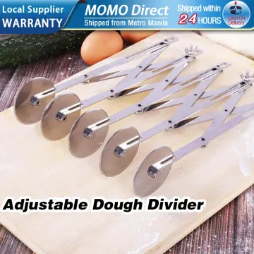 5 Wheels Cutter Dough Divider Side Pasta Knife Flexible Roller