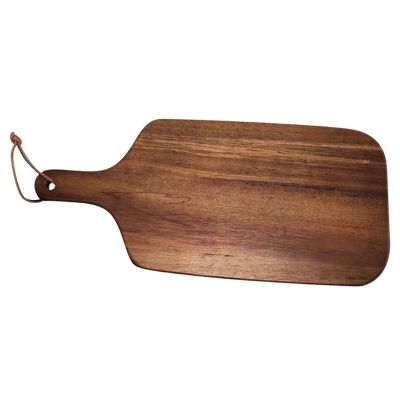 Acacia Wood Cutting Board with Handle Wooden Kitchen Chopping Board for Meat Cheese Bread Vegetables Fruits