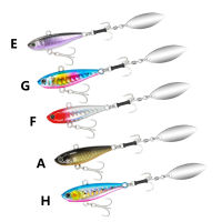 TSURINOYA Fishing Lure TAIL SPIN 43mm 24g 360° Artificial Spinner Bait Metal Spoon JIG Hard Bait Seabass Lure