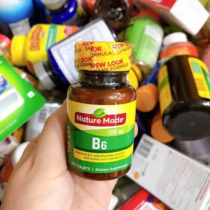 VITAMIN B6 100MG NATURE MADE 100 VIÊN Lazada.vn