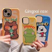 เคสศัพท์ลายสัตว์การ์ตูนน่ารัก for 1514promax เคสมือถือแอปเปิ้ล 2 รวม 1 เคสป้องกันรุ่นใหม่