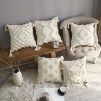 {fabric sofa}เคสหมอนยัดได้สไตล์โบฮีเมียน45X45ตกแต่ง30X50cm เบาะบุฝ้ายสไตล์นอร์ดิกสำหรับ Gratis Ongkir โซฟาเก้าอี้