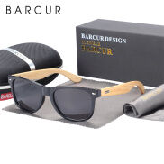 BARCUR Phân Cực Tre Kính Mát Người Đàn Ông Mặt Trời Bằng Gỗ Kính Phụ Nữ