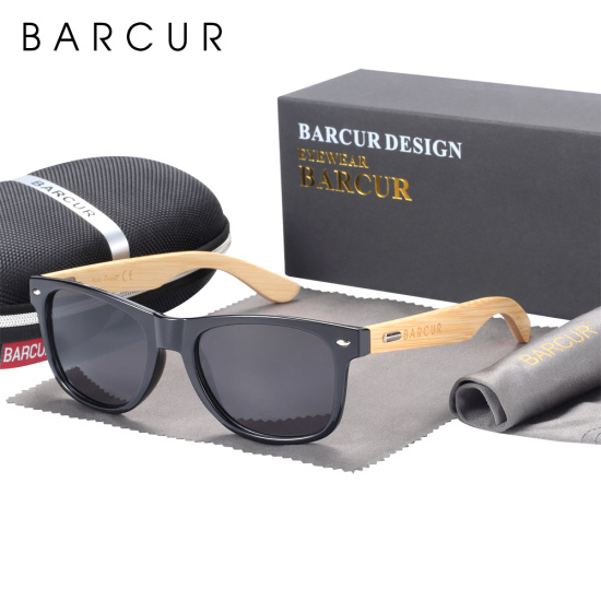 Barcur phân cực tre kính mát người đàn ông mặt trời bằng gỗ kính phụ nữ - ảnh sản phẩm 1