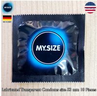 MY.SIZE® Lubricated Transparent Condoms size 53 mm / 5, 10, 24 or 36 Pieces คอนดอม ถุงยางอนามัย ขนาด 53 มม. My Size MySize