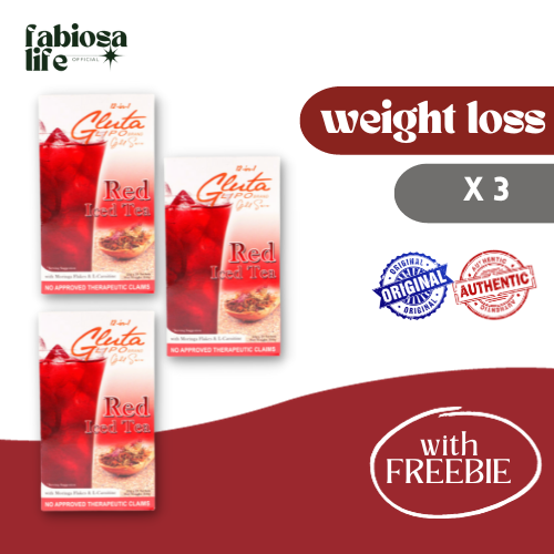 Glutalipo Signature Red Iced Tea 12 In 1 x 10 Sachets (3 BOXES) Lazada PH