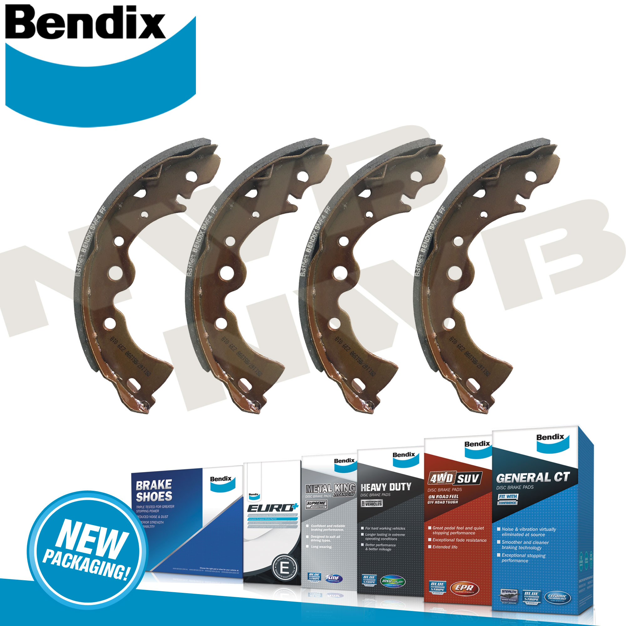 with 2 Years Manufacturer Warranty 2010 For Nissan Sentra Rear Drum Brake Shoes Set Both Left and Right 
