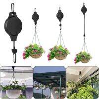 【cw】 Retractable Pulley Adjustable Hanging Basket Multipurpose Pot Telescopic Lifting Hooks for Garden ！