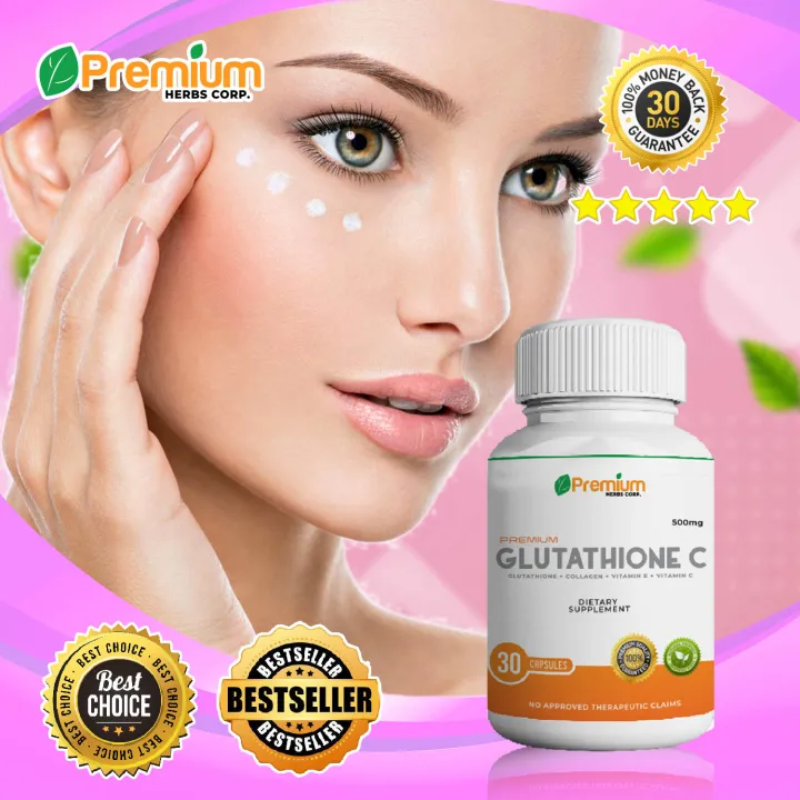 Premium Glutathione C (30 Capsules) with Ascorbic Acid Grapeseed ...