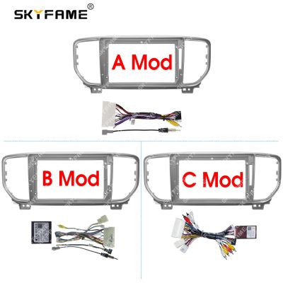 SKYFAME Car Frame Fascia Adapter Canbus Box Decoder For Kia Sportage KX5 2019 Android Radio Dash Fitting Panel Kit