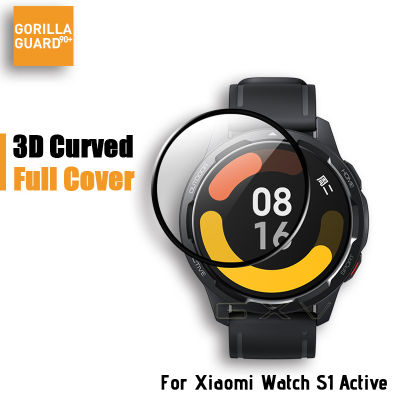 ตัวป้องกันหน้าจอ3D Curved Full Cover ฟิล์มกระจกนิรภัยสำหรับ Xiaomi Watch S1 Active Mi Watch Color 2