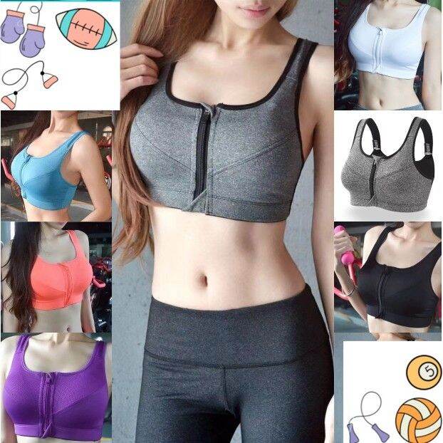 mysport-eve-yoga-612-sport-bra-สปอตบรา-ซิปหน้า-ผ้าดี-ใส่ออกกำลังกาย-กระชับหน้าอก-มีฟองน้ำ