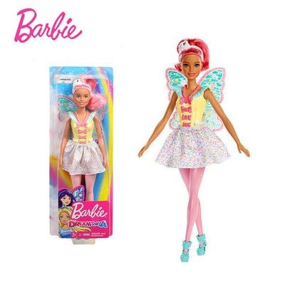 โมเดล Barbie แท้ตุ๊กตานางเงือก Fxt25butterfly เอลฟ์เปลี่ยนสีรุ้งของเล่นกริลให้เจ้าหญิงเป็นวัยเด็กที่ดี