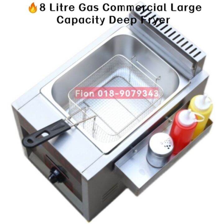 new 8Liter Commercial gas fryer gas liquefied petroleum gas fryer fryer