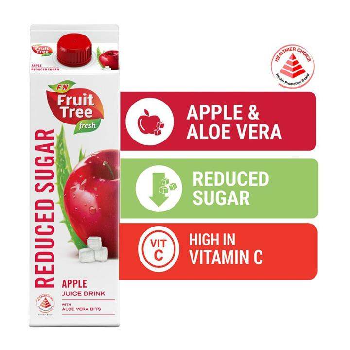 F&N Fruit Tree Fresh Apple Juice Reduced Sugar 946ML Lazada Singapore
