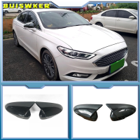 สำหรับ Ford Mondeo Fusion MK5 MKV5 2013-2020กระจกมองหลังด้านข้างฝาครอบ Wing Cap ประตูด้านนอกด้านหลังดูกรณี Trim คาร์บอนไฟเบอร์