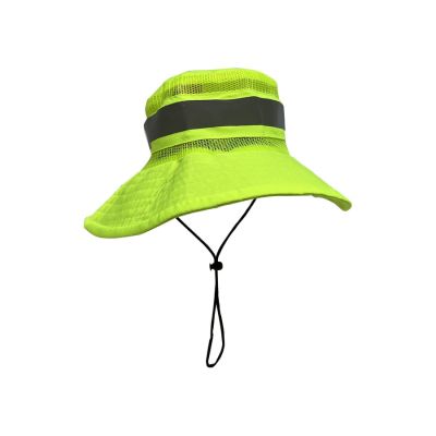 หมวกสะท้อนแสงแบบปีก หมวกสะท้อนแสง หมวก หมวกจราจร ระบายอากาศได้ดี ป้องกันแสง UV safety cap หมวกปีก โพลีเอสเตอร์ 100%