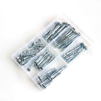 42PCS Hollow Wall Anchors Metal Cavity Plasterboard ปลั๊กยึดสกรู Riveter Nail Hollow Hand Tools Heavy Expansion Bolt Set-omvzqf176