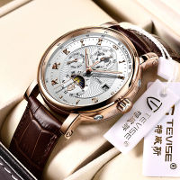 2021 New TEVISE WristWatch Men Business Automatic Mechanical Watch Fashion Luxury Tourbillon Sport Men Watches Relogio Masculino